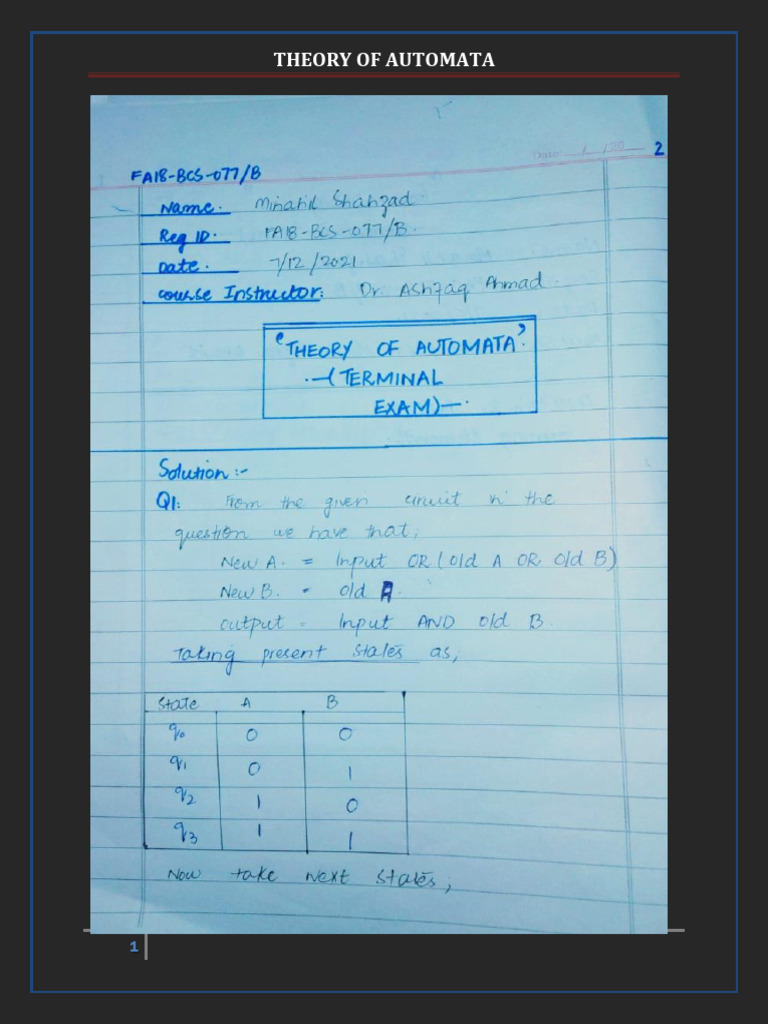 Understanding Theory of Automata | PDF
