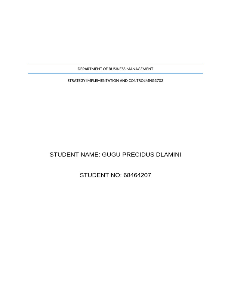 MNG3701 Assignment 1 Semester 1 2024 Subm | PDF | Performance Indicator ...