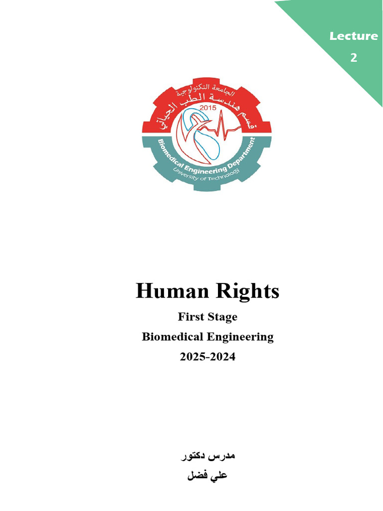 Lec 2 - Human Rights | PDF