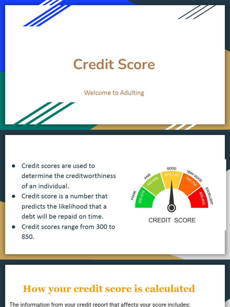 Understanding and Improving Credit Scores | PDF