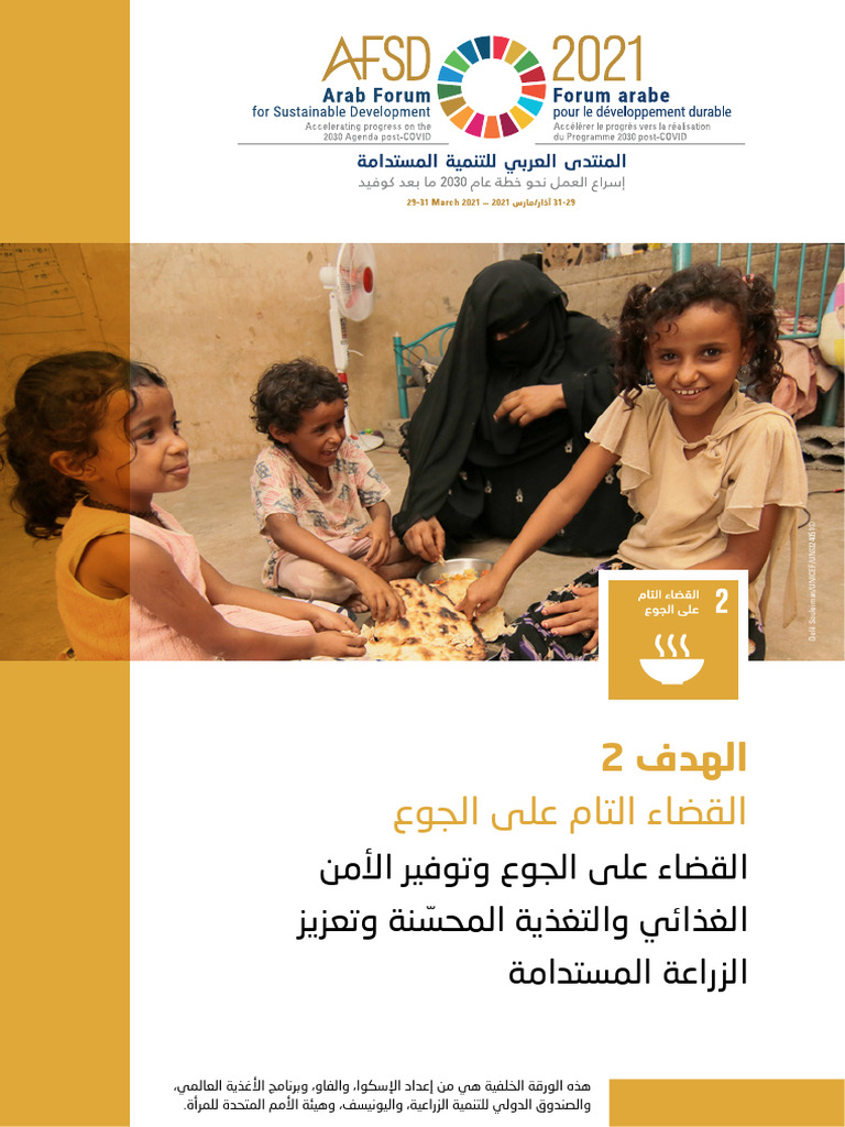 21 00112 AFSD 2021 Background Note On SDG 2 Ar | PDF