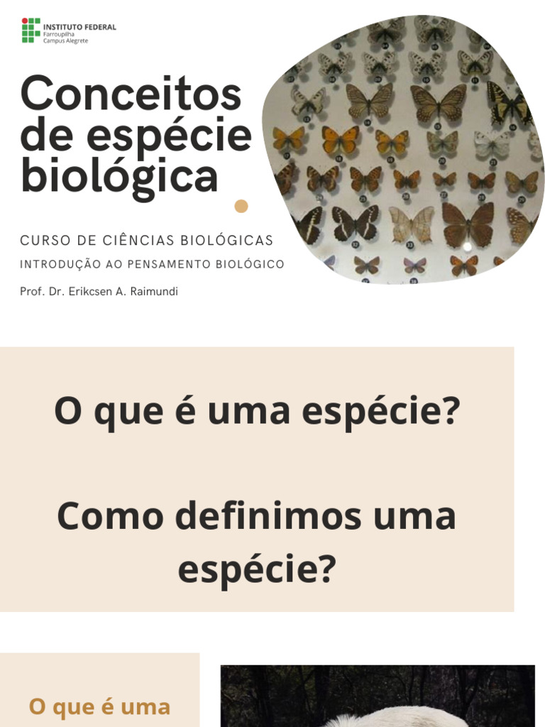 Definição de Espécie Biológica | PDF | Espécies | Biologia