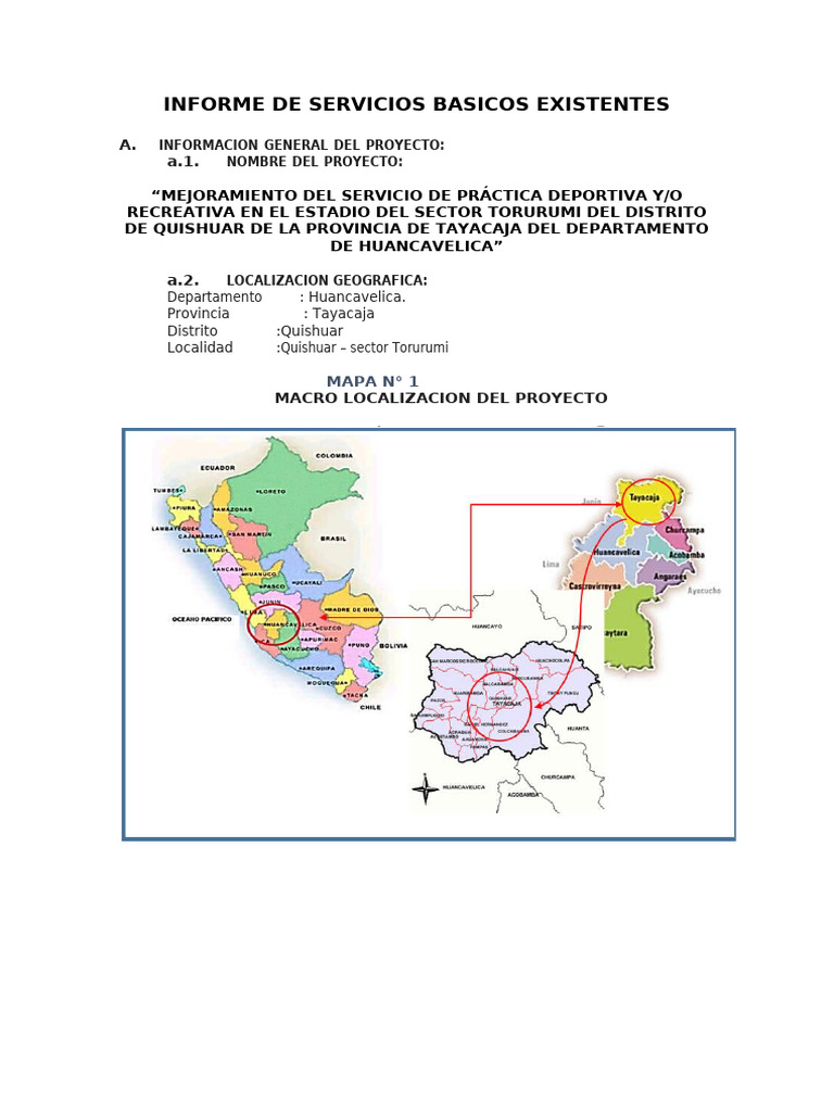 Servicios Basicos Existentes | PDF