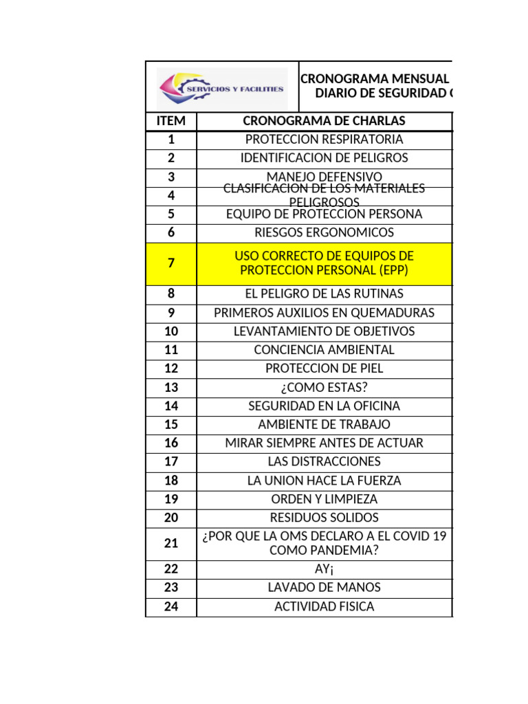 Dds Mes Enero 2025 | PDF