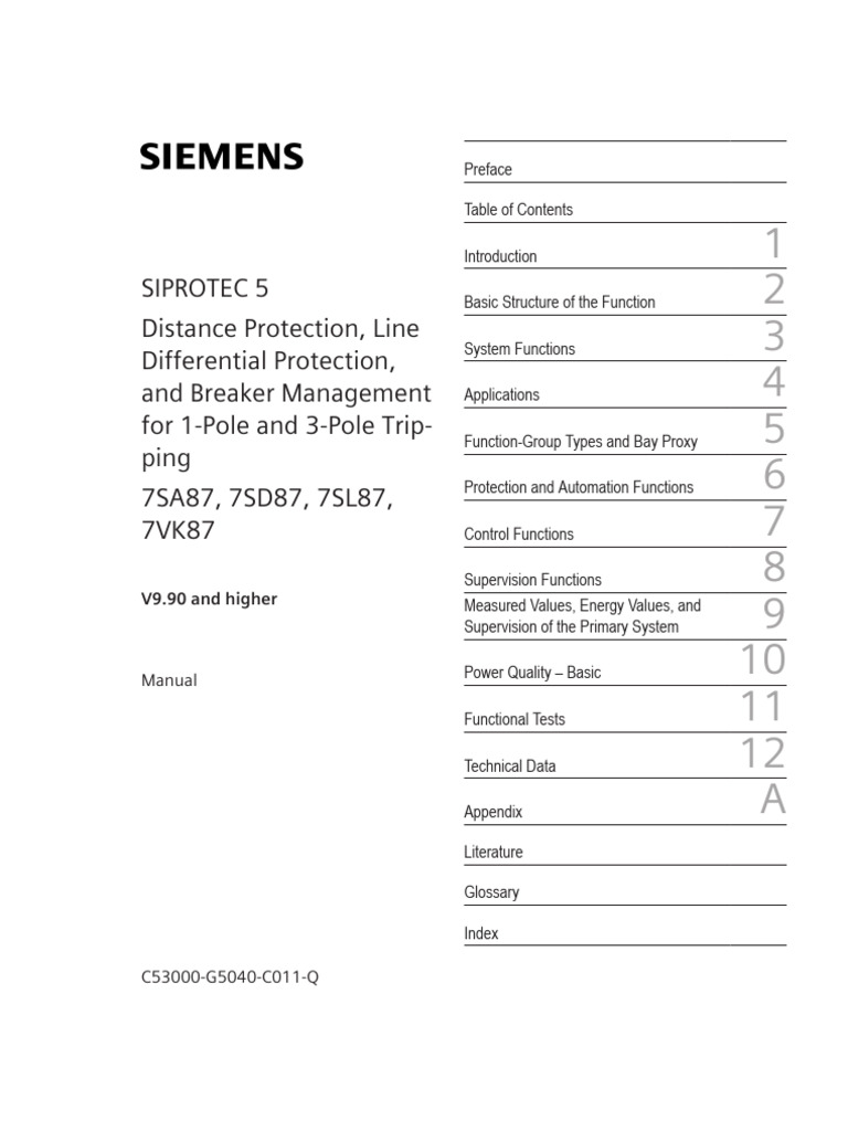 SIPROTEC 5 Manual for 7SA87 & 7VK87 | PDF | Trademark | Copyright