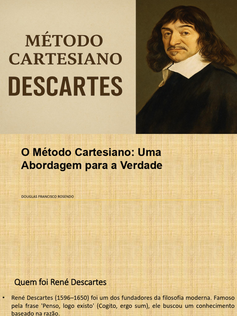 Método Cartesiano: Verdade e Rigor | PDF | René Descartes | Método ...