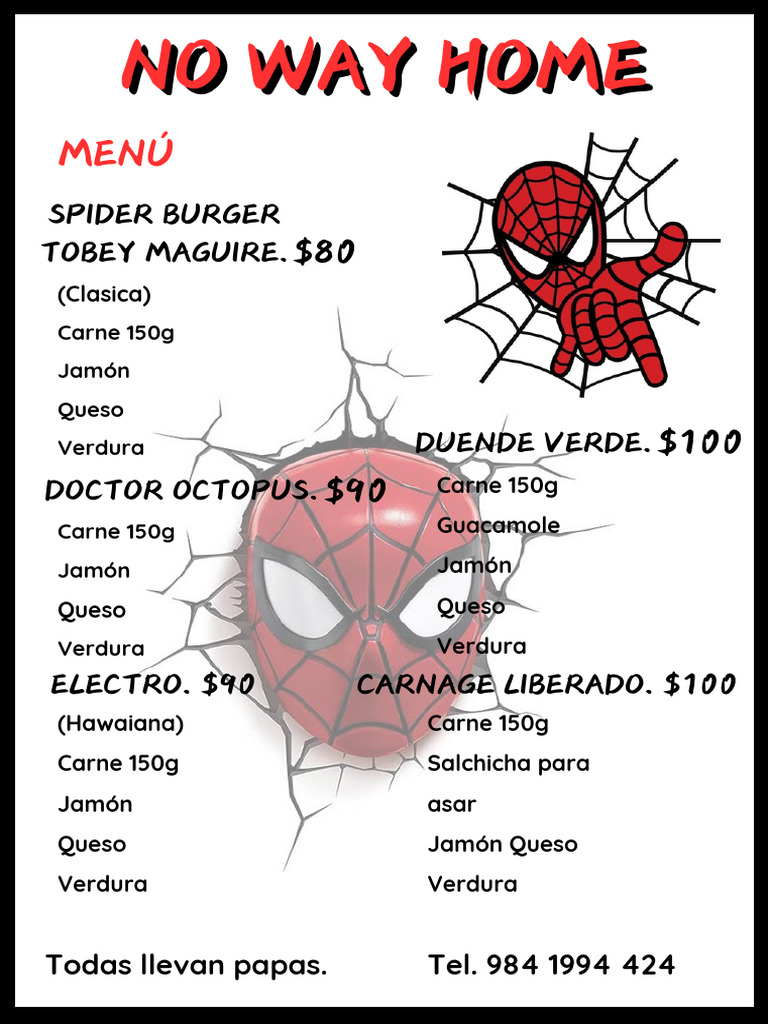 Menú Spider-Man: Opciones Clásicas | PDF