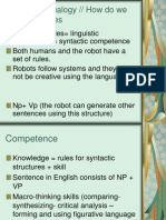 The Robot Analogy // How Do We Form Sentences