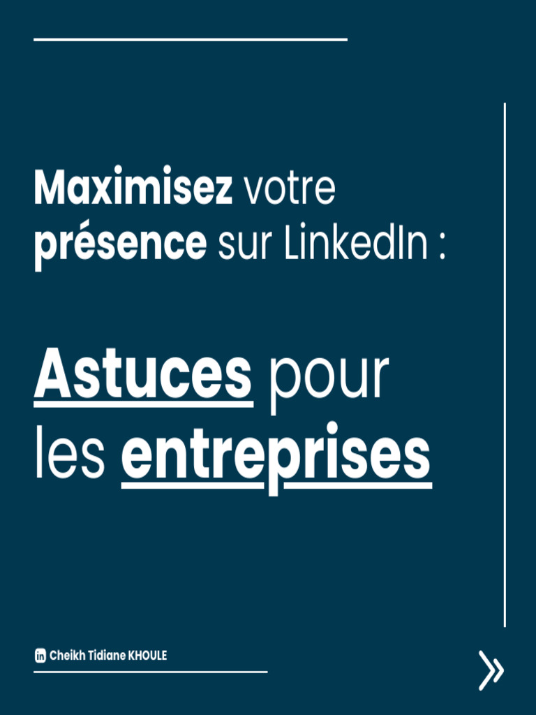 Astuces LinkedIn pour entreprises | PDF | LinkedIn | Business