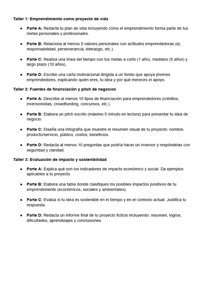 Taller EMPR 11° | PDF