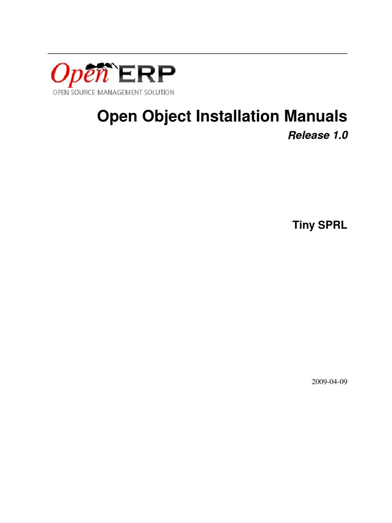 Open Object Install | PDF