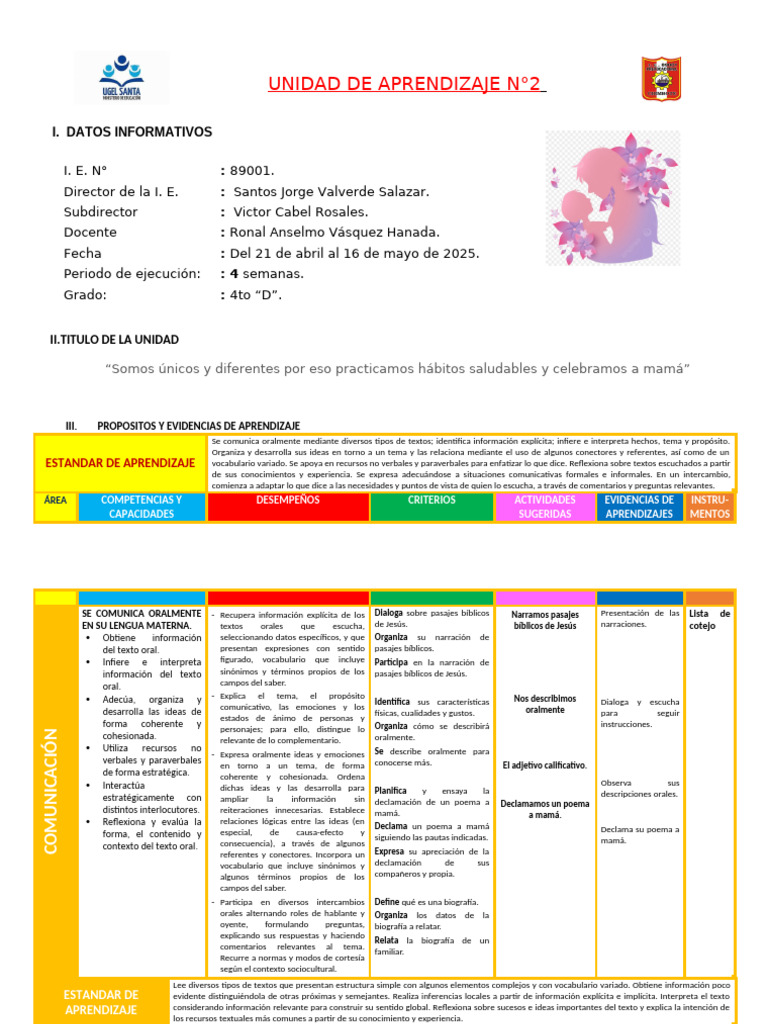 Propuesta 2 Unidad de Aprendizaje 2 | PDF | Geometría | Ángulo