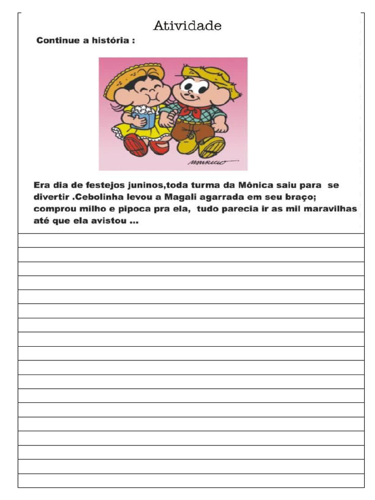 Atividade de Produção Textual 4 Ano | PDF