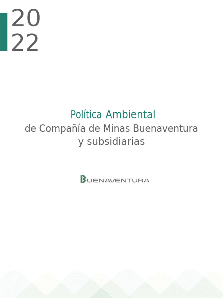 Politica Ambiental ESP | PDF | Sustentabilidad | Entorno natural