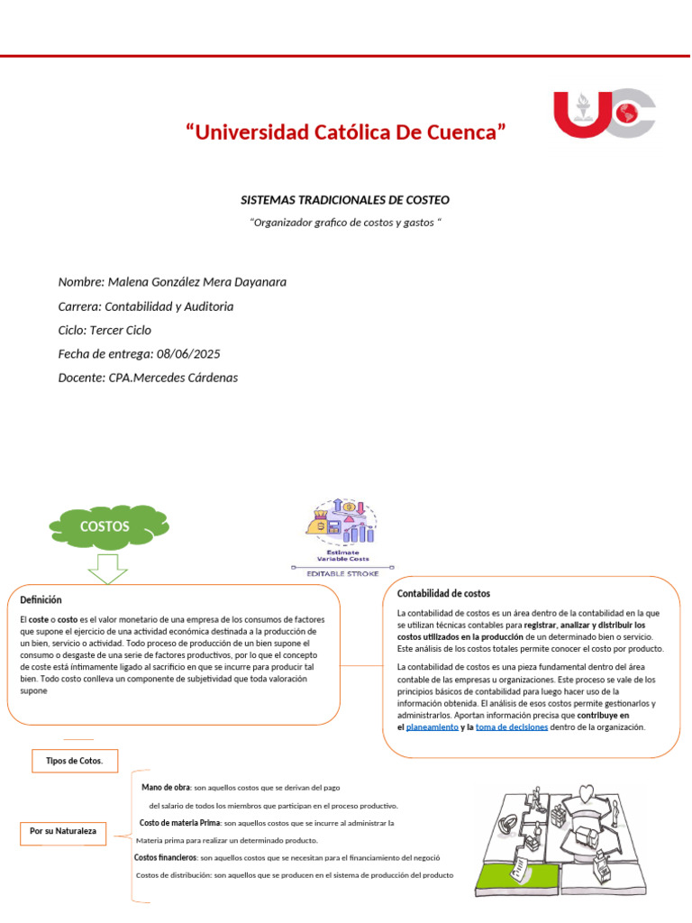 Costos y Gastos en Contabilidad | PDF | Costo | Business