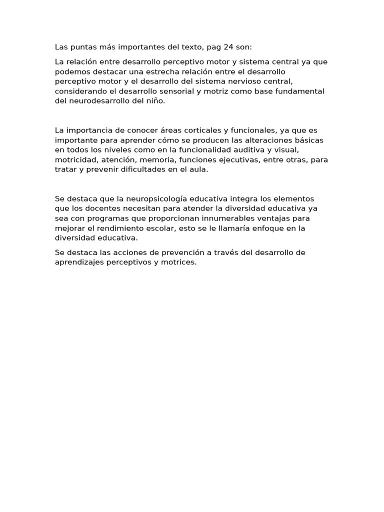 Los Puntos Más Importantes Del Texto Pag 24 | PDF
