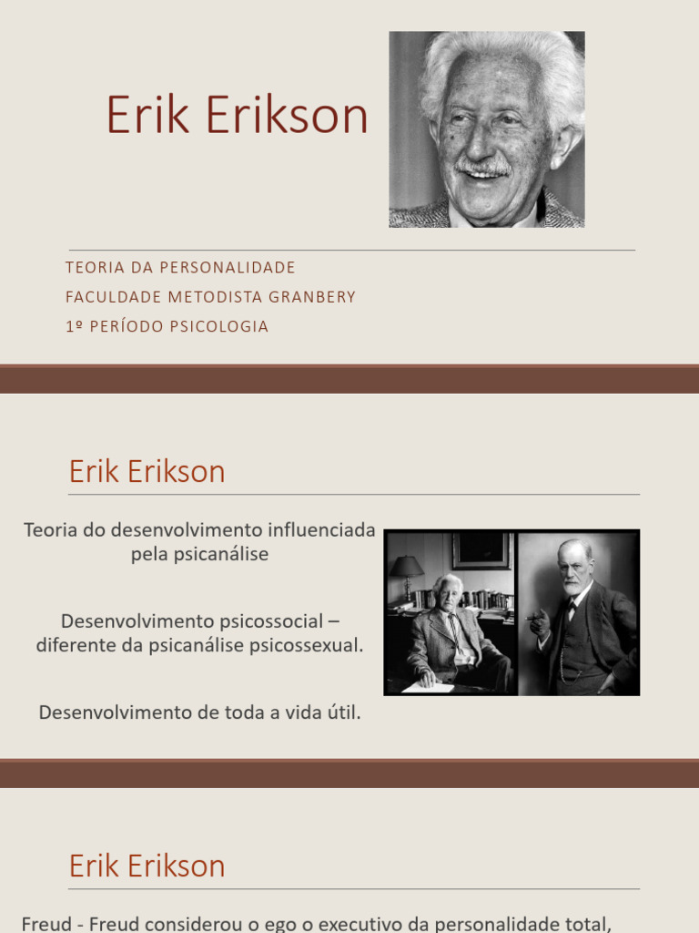 Teoria Psicossocial de Erikson | PDF | Psicanálise | Autoimagem