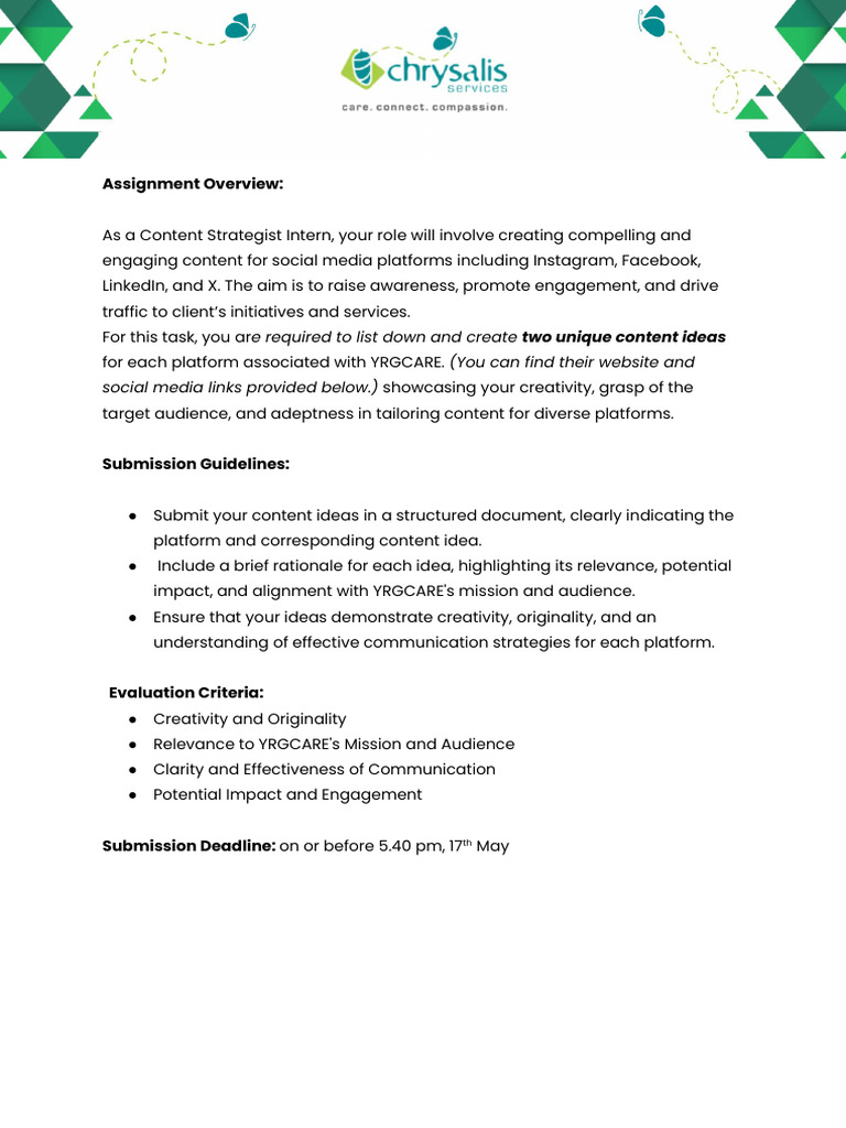 Content Strategist - Screening Assignment | PDF