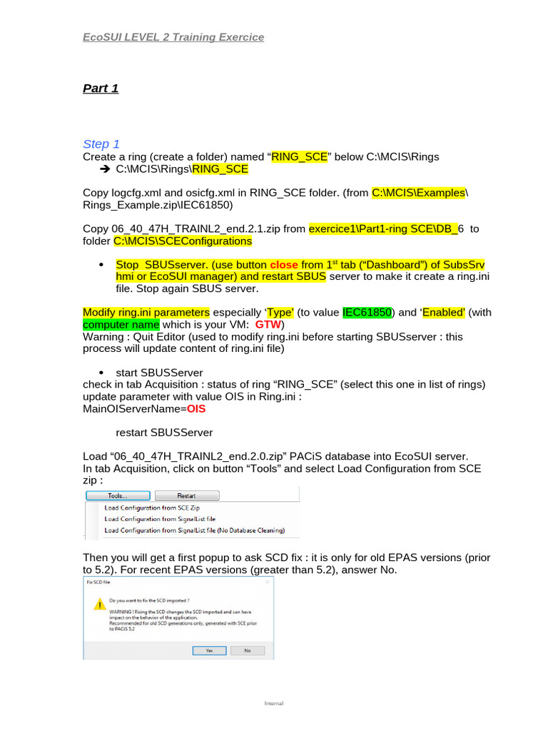 EcoSUI Level 2 Training Exercise Guide | PDF | Computer Science ...