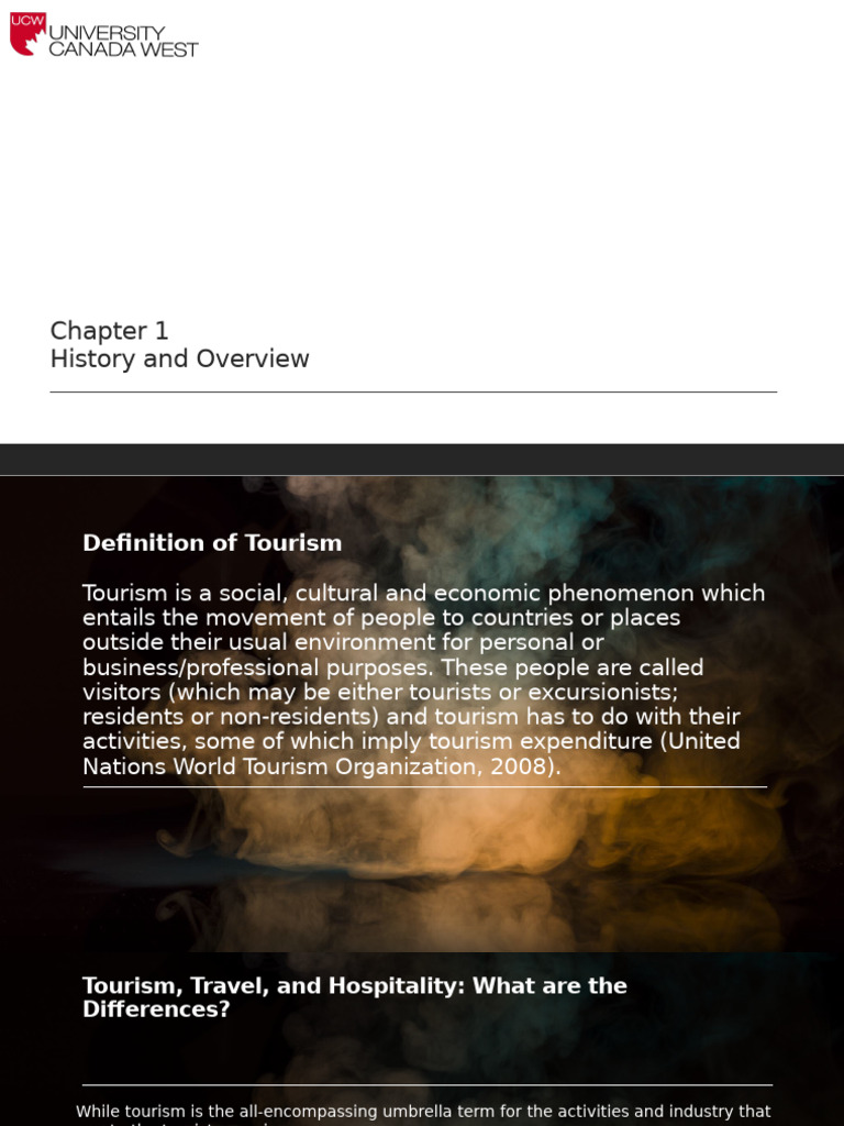 HSTM 101 Chapter 1 History and Overview | PDF | Tourism | Canada