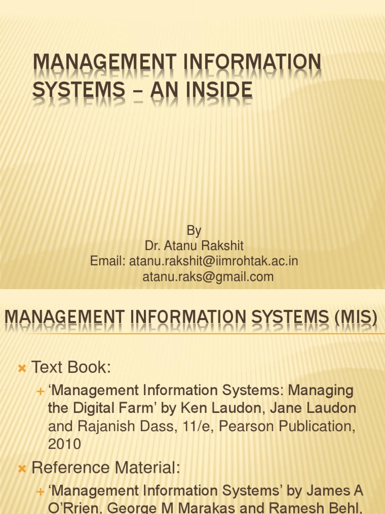 Role of Information Systems in Business | PDF | Information System ...