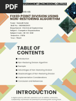 Restoring Division Algorithm | PDF | Division (Mathematics) | Number Theory