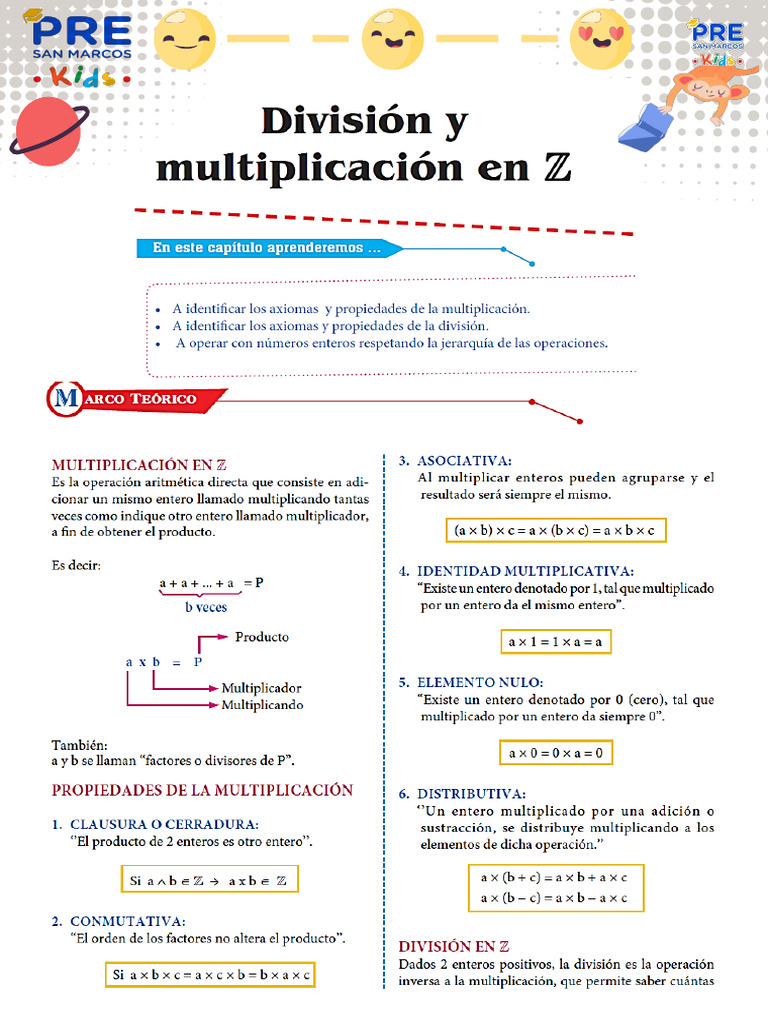 Sb-División y Multiplicación en Z | PDF