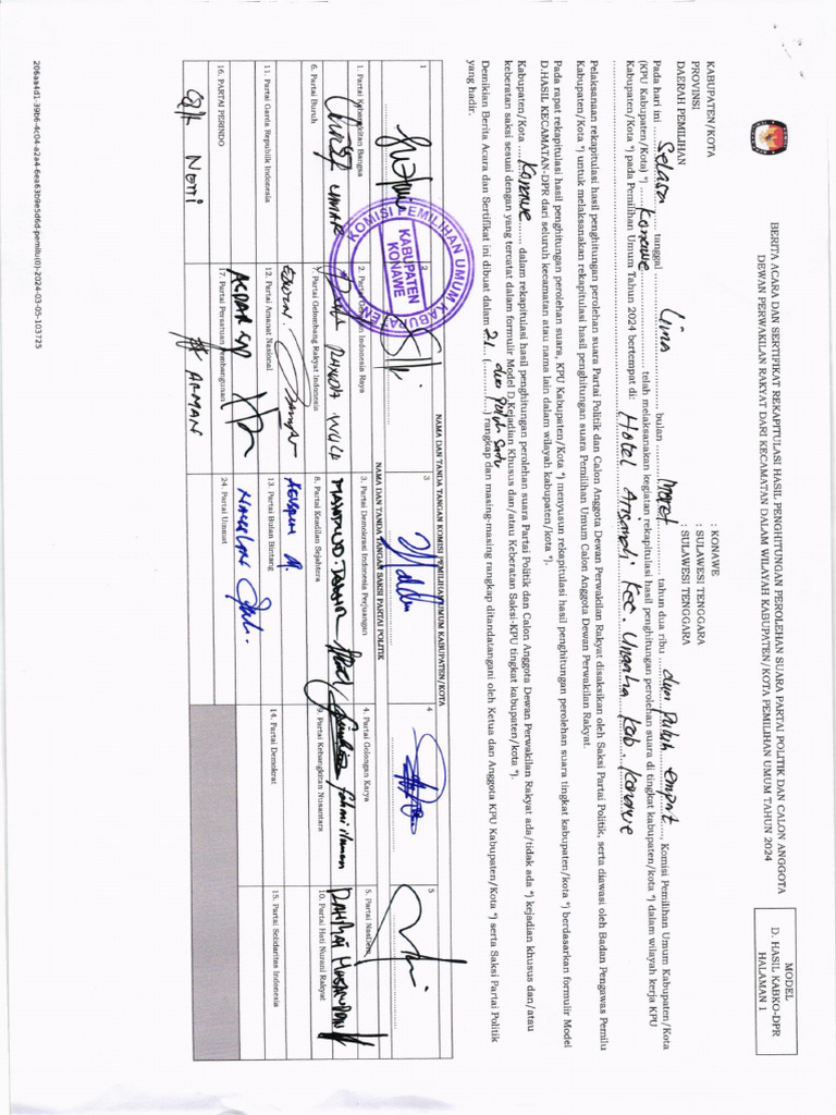 Model D. Hasil DPR Ri05032024141535 | PDF