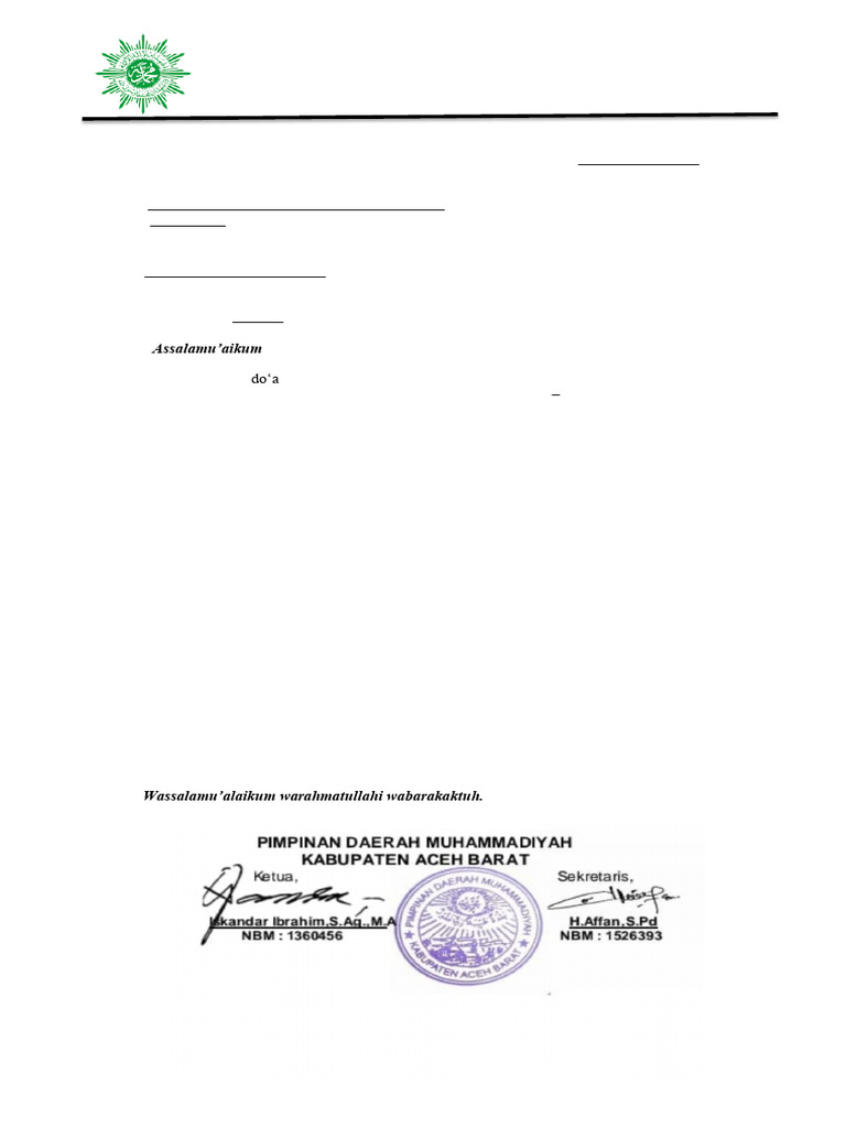 Rekomendasi SMA Muhammadiyah 6 Meulaboh | PDF