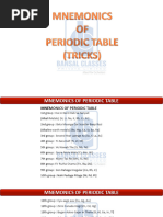 Tricks to Remember Periodic Table | PDF