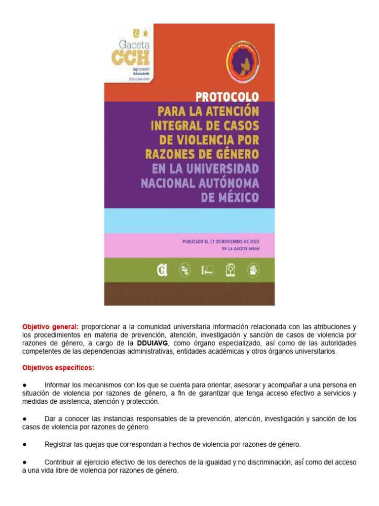 Protocolo para La Atención Integral de Casos de Violencia Por Razones ...