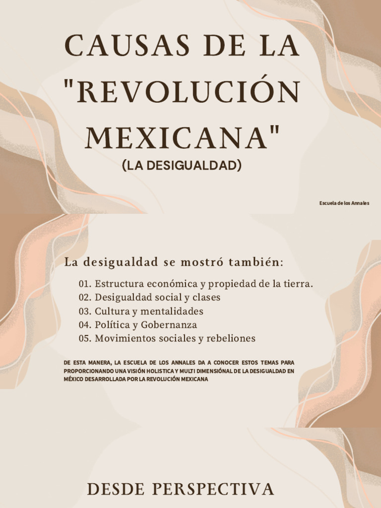 Desigualdad y Causas de la Revolución Mexicana | PDF | Nacionalismo ...