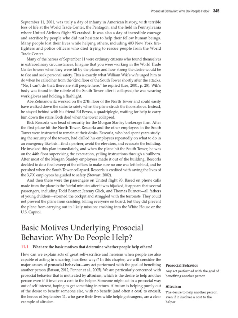 Basic Motived-prosocial Behaviour | PDF | Altruism | Natural Selection