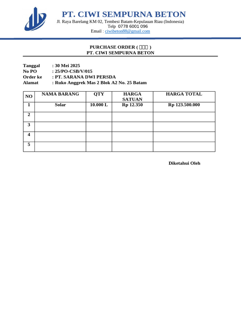 Form PO | PDF