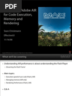 Optimizing Air/Flash Applications - Sean Christmann