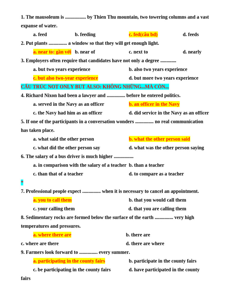 English Grammar Practice Questions | PDF