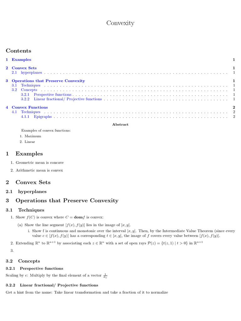 Differential Geometry and High Dimensional Concepts | PDF | Convex Set ...