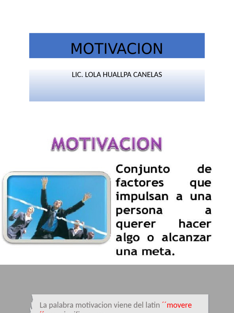 Motivacion en Enfermeria | PDF | Motivación | Motivacional