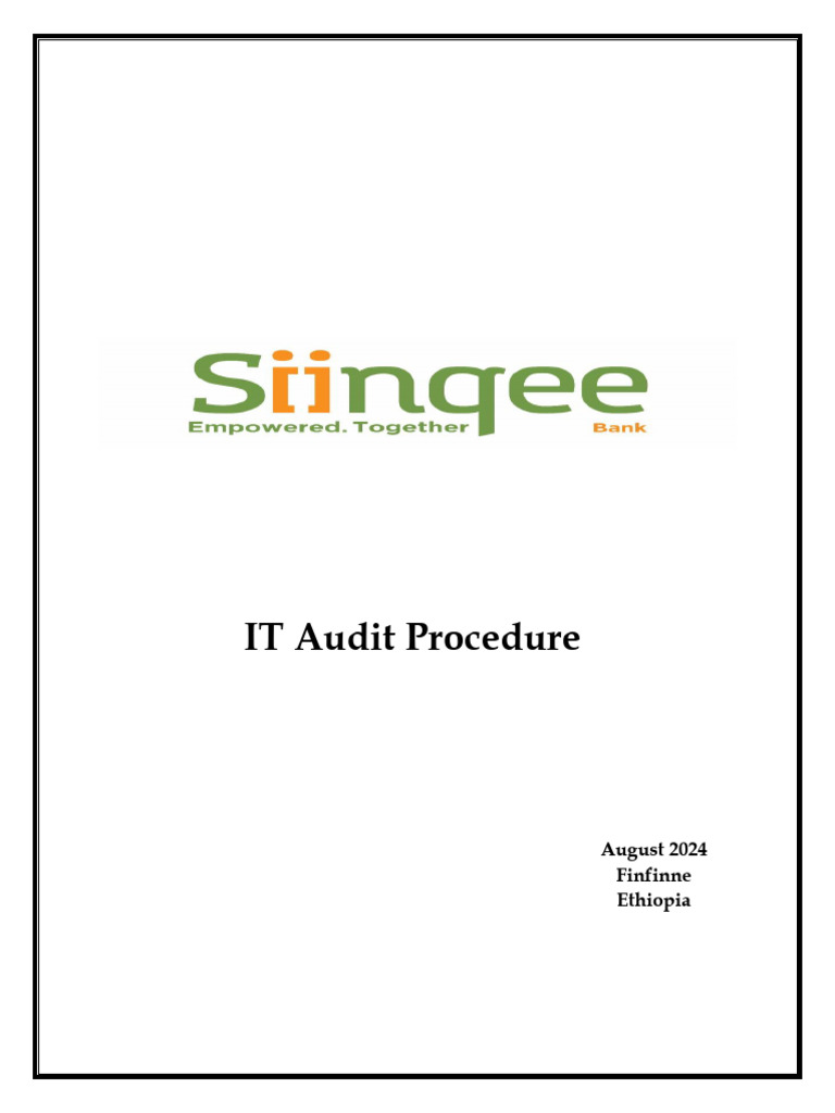 IT Audit Procedure Overview | PDF | Audit | Internal Audit