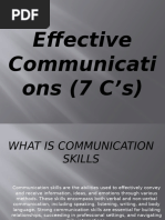 The 7C's of Effective Communication | PDF