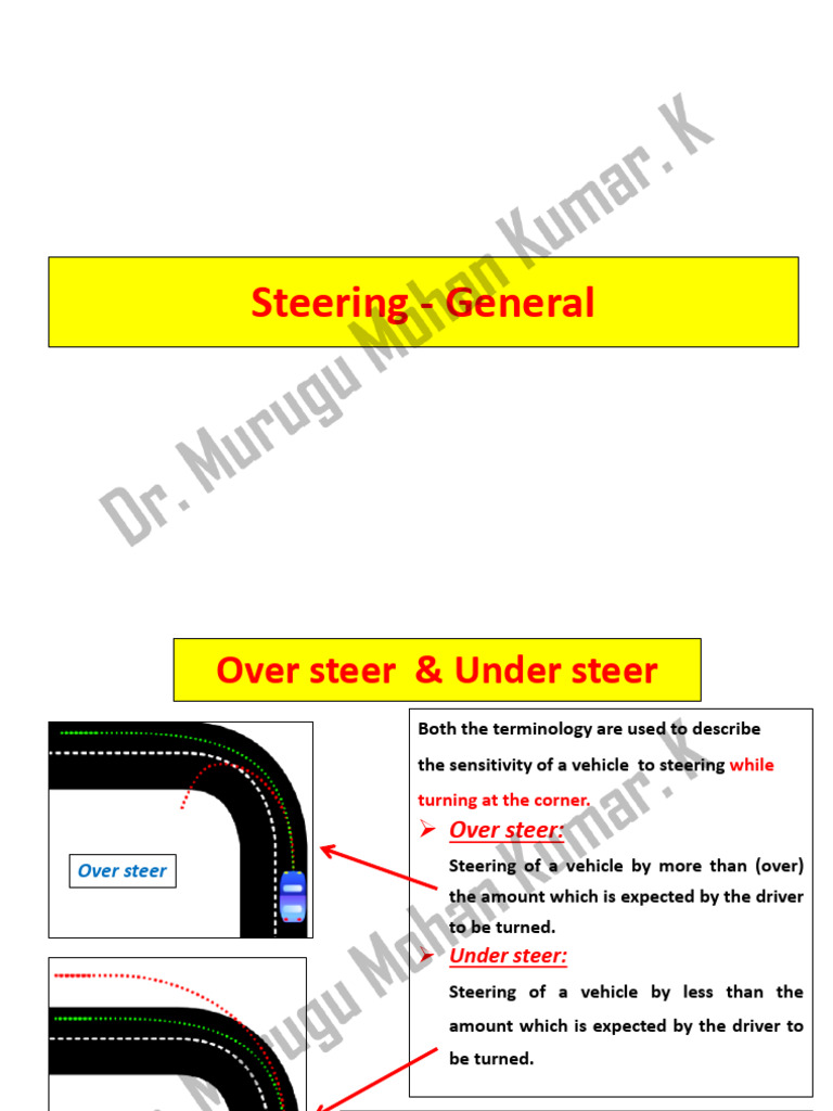 Understanding Understeer in Vehicles | PDF | Steering | Vehicles