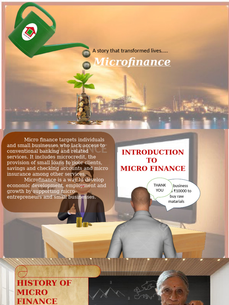 Microfinance: Empowering Lives Through Loans | PDF | Microcredit ...