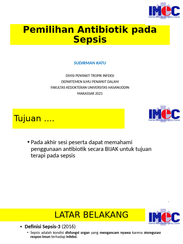 Antibiotic Selection for Sepsis Management | PDF | Sepsis | Glucocorticoid