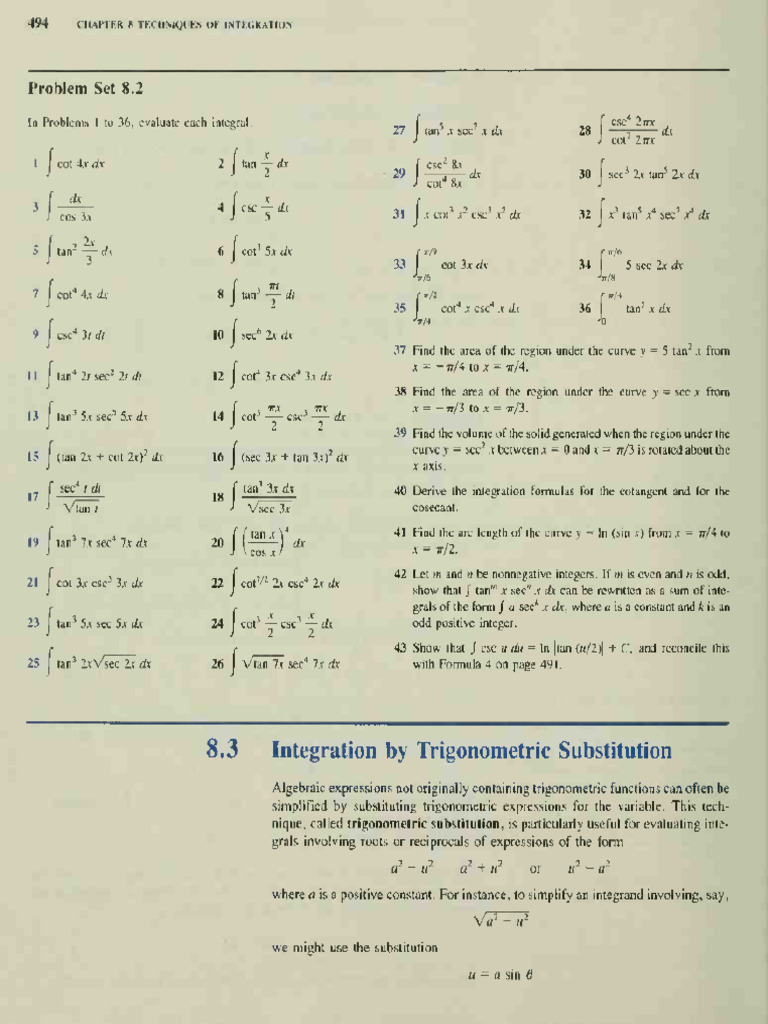Exercise 8.3... 8.4..8.5 Compressed 2 | PDF | Integral | Mathematical ...