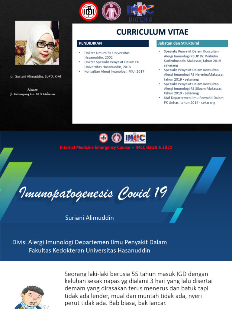 Imunopatogenesis Covid-19 oleh Dr. Suriani | PDF
