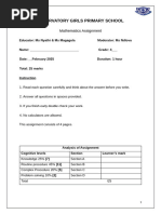 Grade 5 Mental Maths Term 1 | PDF | Mathematics