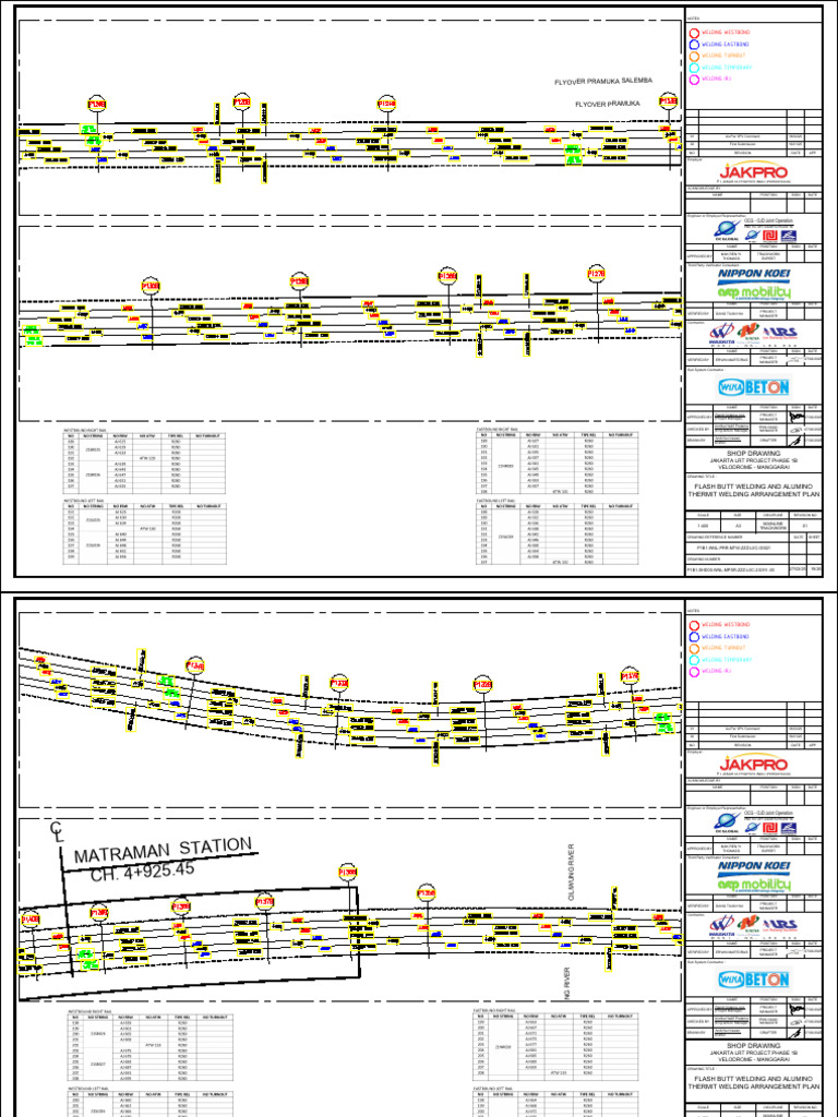 Jakarta LRT Phase 1B Shop Drawing | PDF | Technical Drawing | Drawing