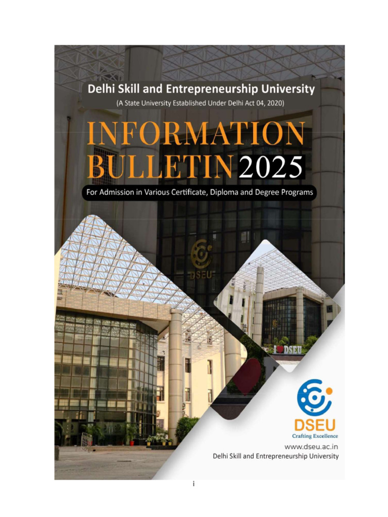 DSEU Admission Bulletin 2025 Overview | PDF