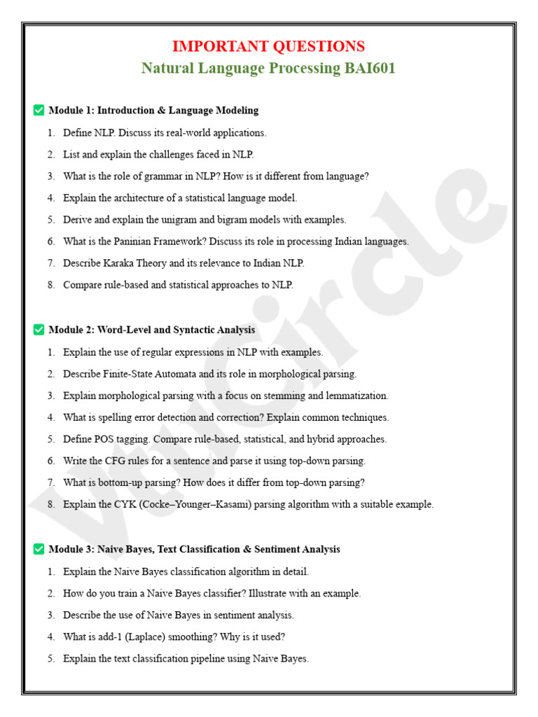 NLP Fundamentals and Techniques Overview | PDF | Parsing | Statistical ...