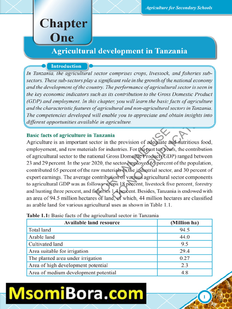 Agricultural Development in Tanzania | PDF